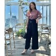 クチュールブローチ(Couture Brooch)の【大人きれいめに着こなせる】サス付き釦デザインパンツ34