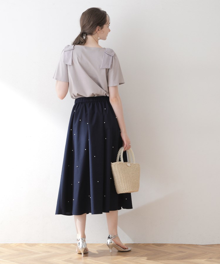 クチュールブローチ(Couture Brooch)のパール調デザインフレアスカート13