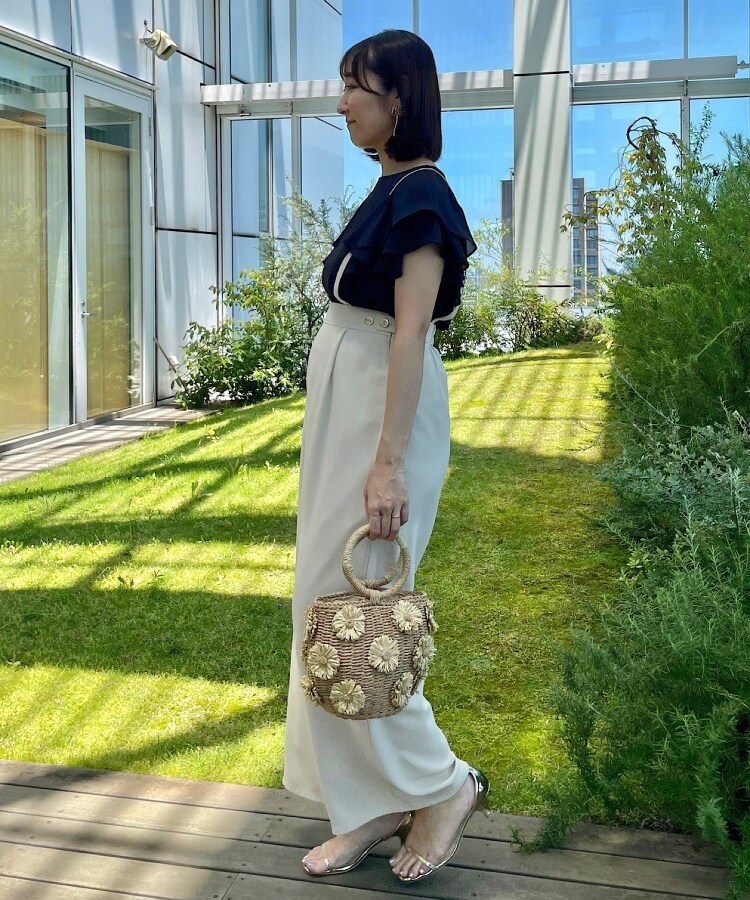 クチュールブローチ(Couture Brooch)の【接触冷感・UV・アンチピリング・二の腕カバー】フレアスリーブカットソー26