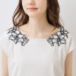クチュールブローチ(Couture Brooch)の【接触冷感・UV・アンチピリング】フレンチスリーブエンブロカットソー63