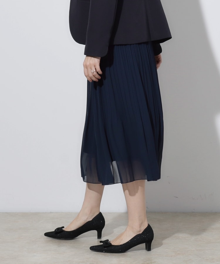 クチュールブローチ(Couture Brooch)の【セレモニーシーン/お仕事にも】ランダムプリーツスカート30