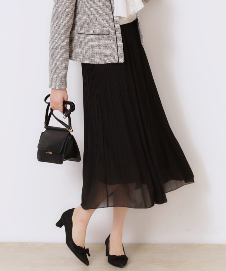 クチュールブローチ(Couture Brooch)の【セレモニーシーン/お仕事にも】ランダムプリーツスカート3