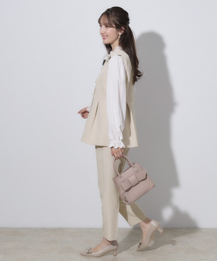 クチュールブローチ(Couture Brooch)の【セレモニーシーン/ON・OFF使える】ダブルクロスペプラムジレ2