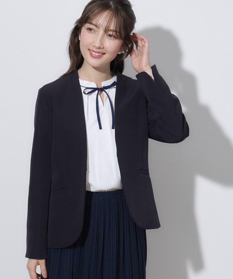 クチュールブローチ(Couture Brooch)の【セレモニーシーン/お仕事にも】ダブルクロスカラーレスジャケット27