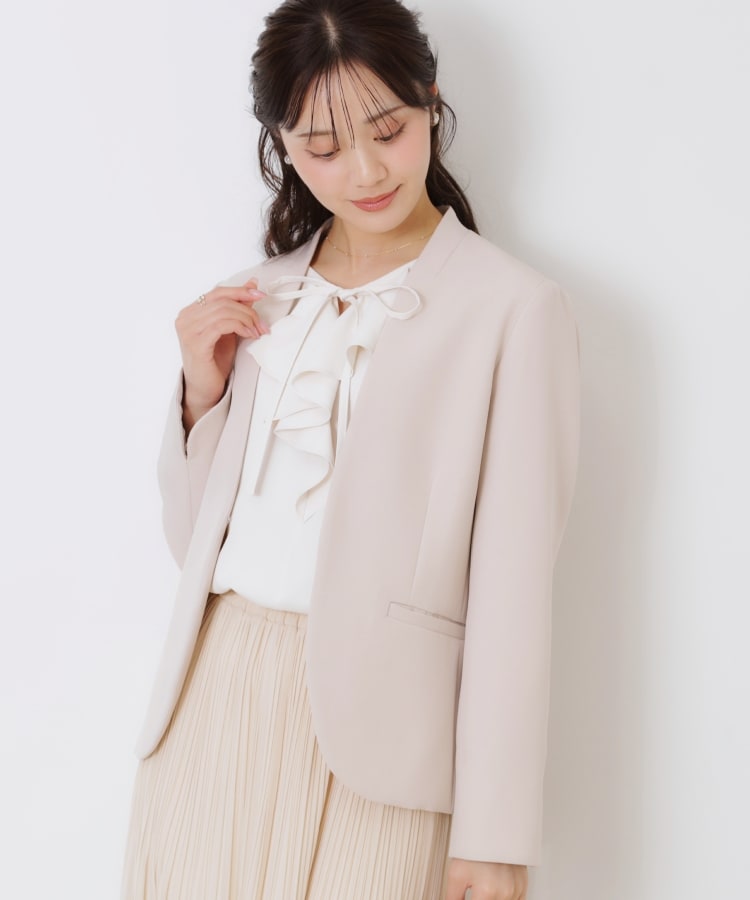 クチュールブローチ(Couture Brooch)の【セレモニーシーン/お仕事にも】ダブルクロスカラーレスジャケット11