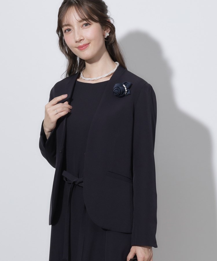クチュールブローチ(Couture Brooch)の【セレモニーシーン・おでかけにも】袖レースAラインワンピース21