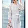 クチュールブローチ(Couture Brooch)の【セレモニーシーン・おでかけにも】袖レースAラインワンピース13