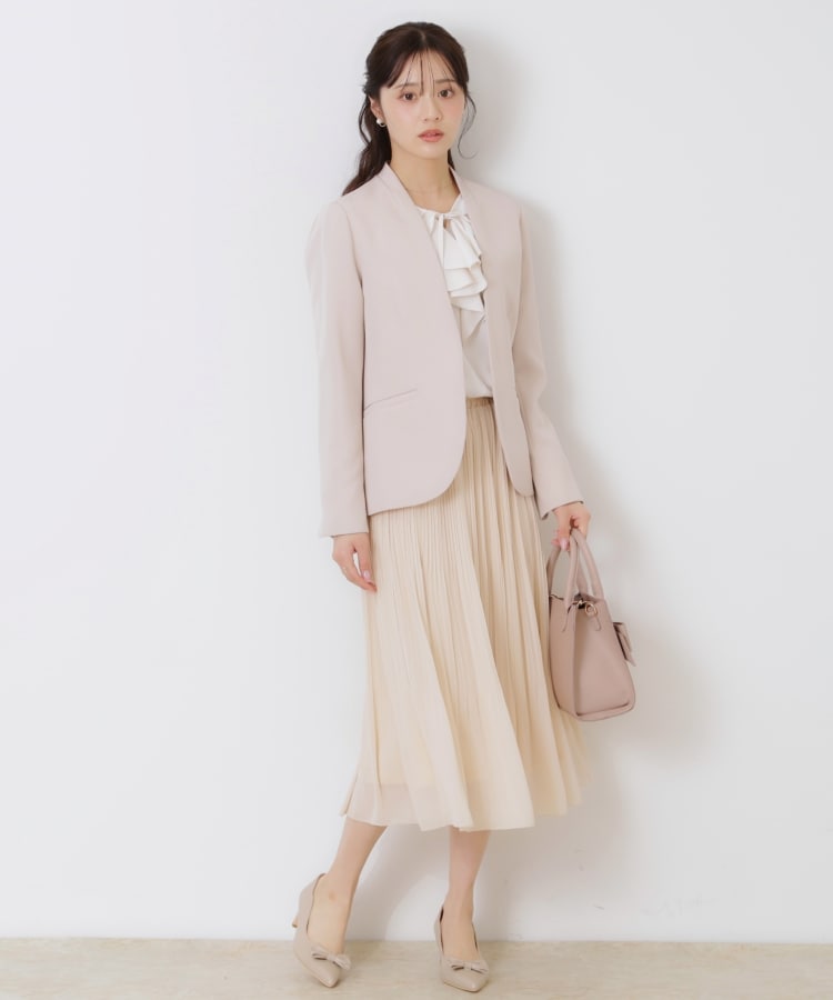セレモニーシーン/お仕事にも】ラッフルフリルブラウス(シャツ セレモニーシーン/お仕事にも】ラッフルフリルブラウス(シャツ