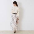 クチュールブローチ(Couture Brooch)の【レディライクな華奢見せニット】配色ラインリボンタイニット3
