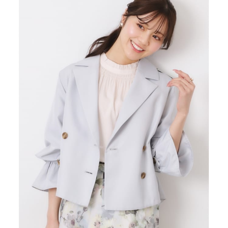 クチュールブローチ(Couture Brooch)の【華やか・主役級】ショートトレンチ トレンチコート