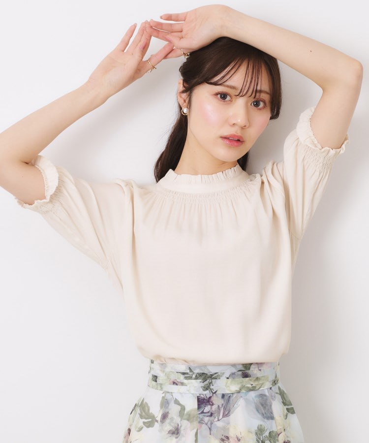 クチュールブローチ(Couture Brooch)の【SS～LLサイズ・二の腕カバー・通勤】RTピケシャーリングブラウス6