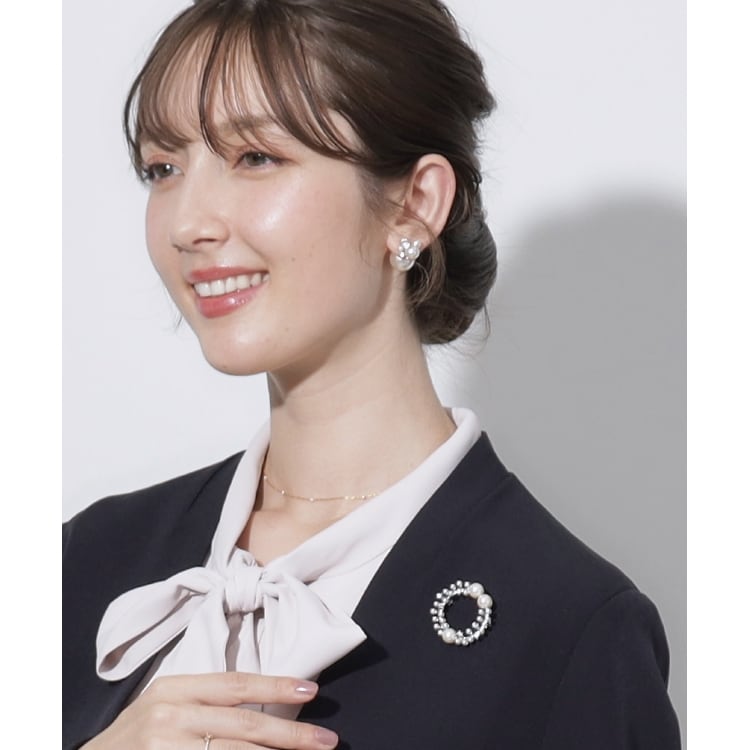 クチュールブローチ(Couture Brooch)のサークルパール調ブローチ ブローチ/コサージュ