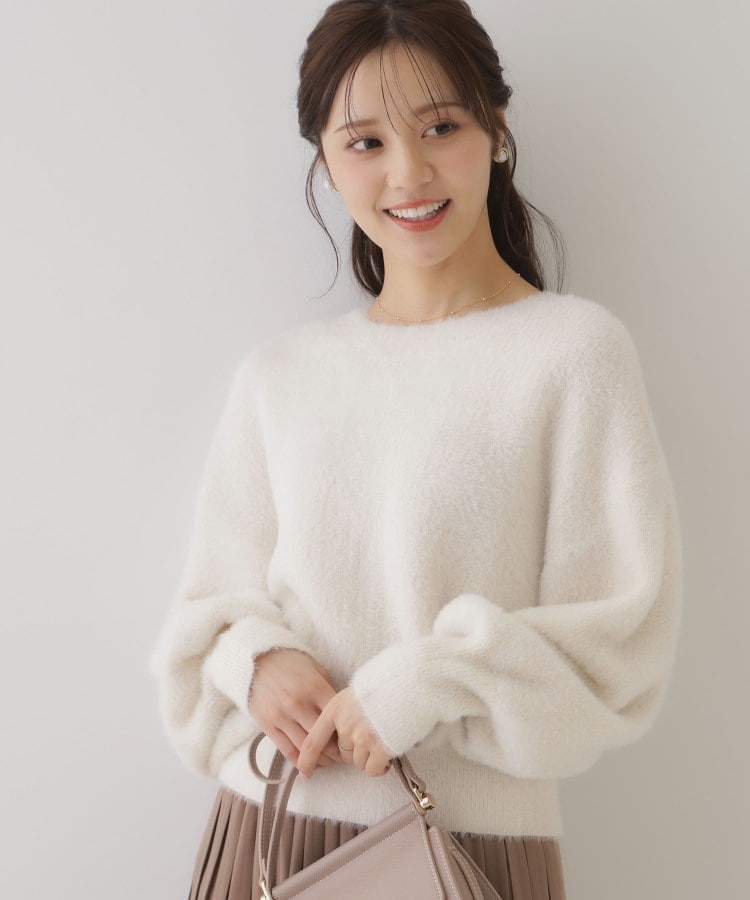クチュールブローチ(Couture Brooch)の【春めく・ふわふわ】短毛フェザーカーディトップス7