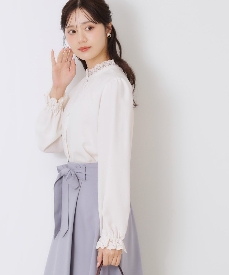 クチュールブローチ(Couture Brooch)の【ほろ甘・大人カワイイ】エンブロレース2WAYブラウス14