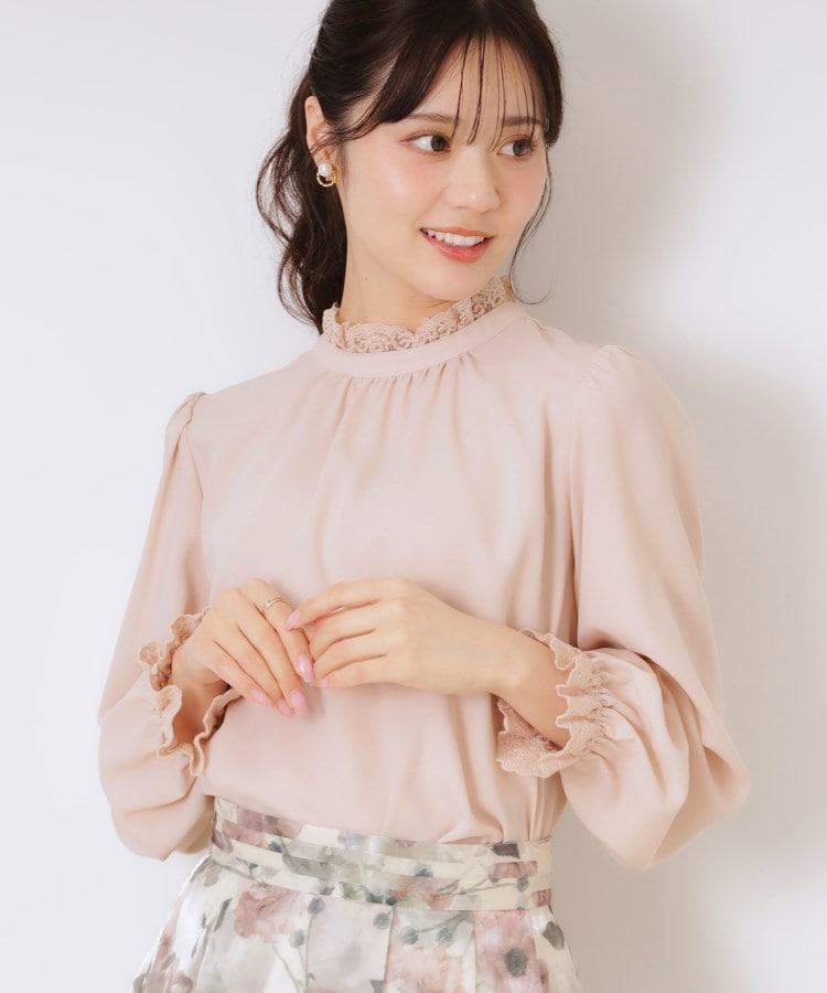 クチュールブローチ(Couture Brooch)の【ほろ甘・大人カワイイ】エンブロレース2WAYブラウス67