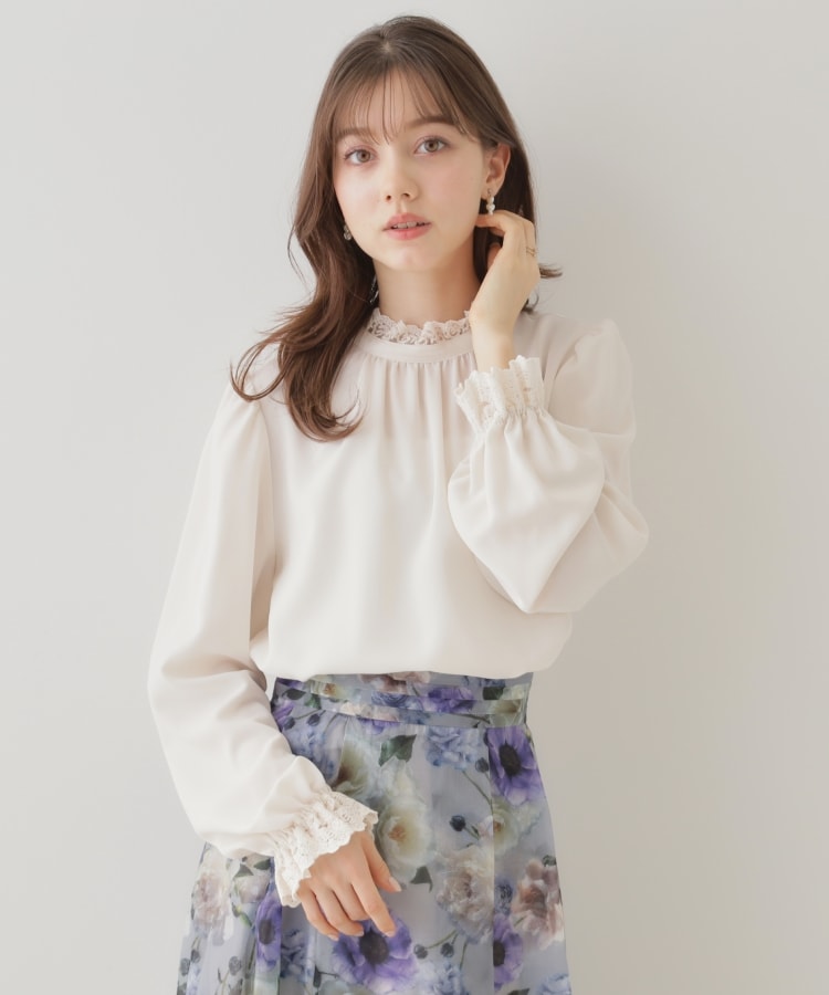 クチュールブローチ(Couture Brooch)の【ほろ甘・大人カワイイ】エンブロレース2WAYブラウス17