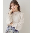 クチュールブローチ(Couture Brooch)の【ほろ甘・大人カワイイ】エンブロレース2WAYブラウス アイボリー(004)