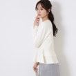 クチュールブローチ(Couture Brooch)の【大人可愛い・通勤】バックパール調ペプラムニット5