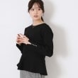 クチュールブローチ(Couture Brooch)の【大人可愛い・通勤】バックパール調ペプラムニット16