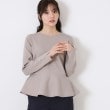 クチュールブローチ(Couture Brooch)の【大人可愛い・通勤】バックパール調ペプラムニット31