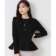 クチュールブローチ(Couture Brooch)の【大人可愛い・通勤】バックパール調ペプラムニット20