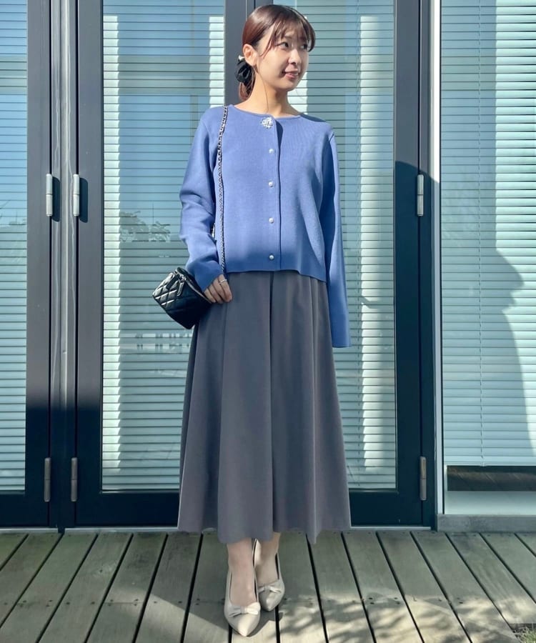 クチュールブローチ(Couture Brooch)の【一枚で着映えする】ビジュー釦ニットジャケット42