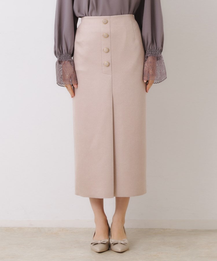 クチュールブローチ(Couture Brooch)の【体のラインを拾いにくい・お仕事にも】マシュマロスエード調タイト37