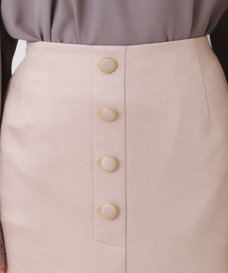 クチュールブローチ(Couture Brooch)の【体のラインを拾いにくい・お仕事にも】マシュマロスエード調タイト40