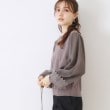 クチュールブローチ(Couture Brooch)の【大人フェミニン・ぽわん袖】レース・チュールドッキングニット22