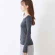 クチュールブローチ(Couture Brooch)のラメ混ボートネックリブニットプルオーバー32