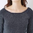 クチュールブローチ(Couture Brooch)のラメ混ボートネックリブニットプルオーバー34