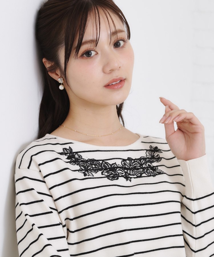 クチュールブローチ(Couture Brooch)の【大人可愛い・通勤】フラワーエンブロニット36