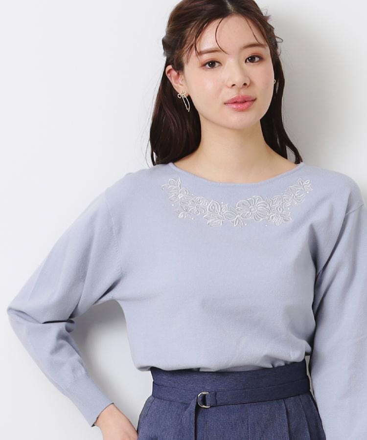 クチュールブローチ(Couture Brooch)の【大人可愛い・通勤】フラワーエンブロニット23