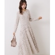 クチュールブローチ(Couture Brooch)の【上品な落ち感・美シルエット】アイレットリブデザインニットワンピース3
