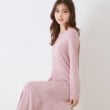 クチュールブローチ(Couture Brooch)の【上品な落ち感・美シルエット】アイレットリブデザインニットワンピース18