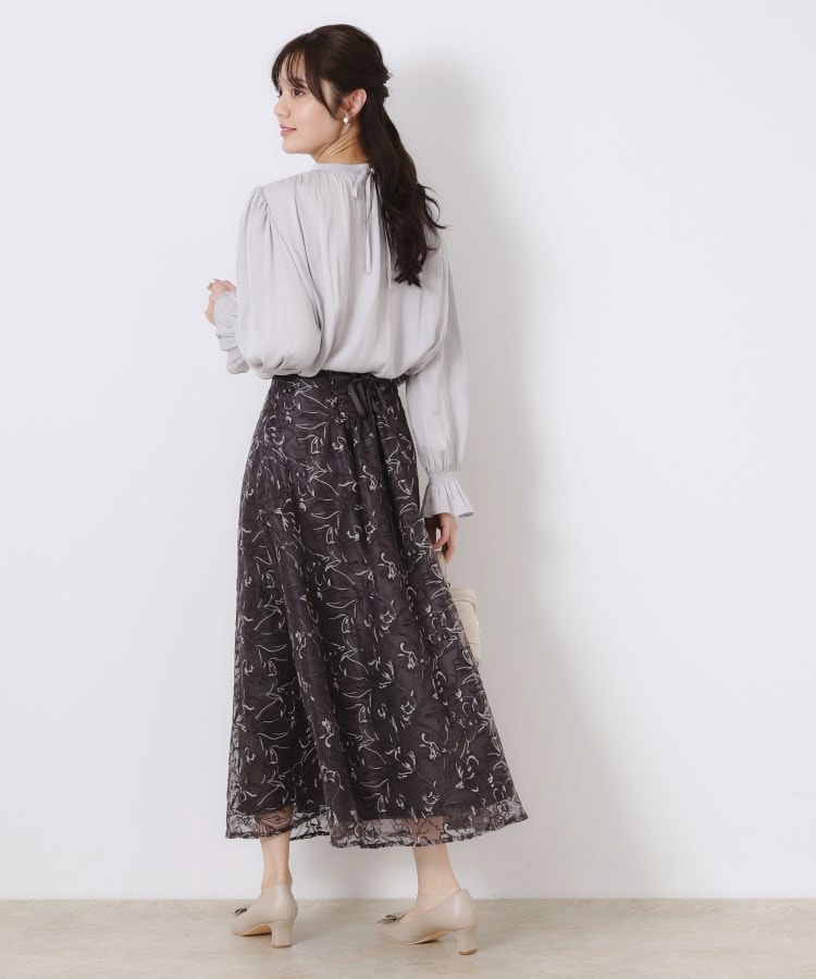 通勤・大人可愛い】シャーリングギャザーブラウス(シャツ 通勤・大人可愛い】シャーリングギャザーブラウス(シャツ