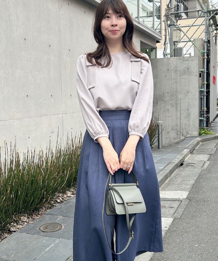 クチュールブローチ(Couture Brooch)の【フェミニン・通勤】肩リボンシフォンブラウス39