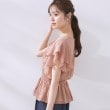 クチュールブローチ(Couture Brooch)の【大人可愛い・華やか】ダブルフリル袖ペプラムブラウス24