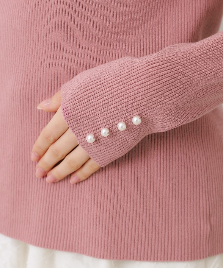 クチュールブローチ(Couture Brooch)の【華奢見え・フェミニン】変形カラーリブニット46
