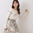 クチュールブローチ(Couture Brooch)の【華奢見え・フェミニン】変形カラーリブニット6
