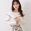 クチュールブローチ(Couture Brooch)の【華奢見え・フェミニン】変形カラーリブニット4