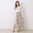 クチュールブローチ(Couture Brooch)の【華奢見え・フェミニン】変形カラーリブニット1