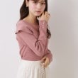 クチュールブローチ(Couture Brooch)の【華奢見え・フェミニン】変形カラーリブニット34