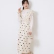 クチュールブローチ(Couture Brooch)のレースデザインドットジャンスカ オフホワイト(103)