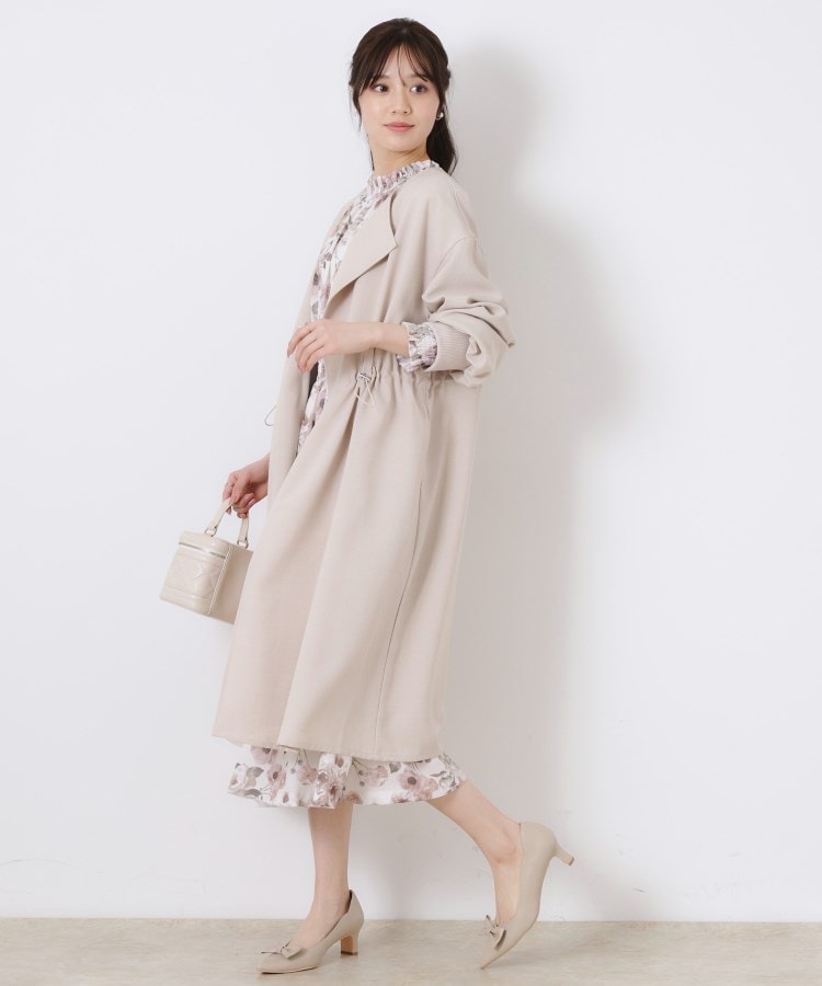 クチュールブローチ(Couture Brooch)のノーカラードロストロングコート7