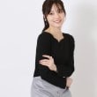 クチュールブローチ(Couture Brooch)の【新色あり/通勤/マシンウォッシャブル・アンチピリング機能付き】ハートネックテレコプルオーバー20