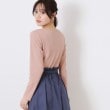 クチュールブローチ(Couture Brooch)の【新色あり/通勤/マシンウォッシャブル・アンチピリング機能付き】ハートネックテレコプルオーバー37