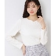 クチュールブローチ(Couture Brooch)の【新色あり/通勤/マシンウォッシャブル・アンチピリング機能付き】ハートネックテレコプルオーバー10