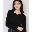 クチュールブローチ(Couture Brooch)の【新色あり/通勤/マシンウォッシャブル・アンチピリング機能付き】ハートネックテレコプルオーバー26
