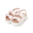 クチュールブローチ(Couture Brooch)のノットリボン厚底スポーツサンダル ライトピンク(070)